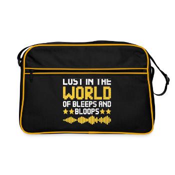 Chiptune Music Lover Groove to the Bleeps and Bloo - Retro Bag - black/gold - Front