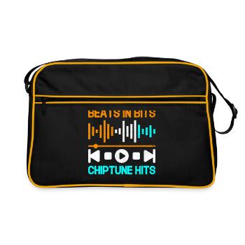 Chiptune Music Lover Groove to the Bleeps and Bloo - Retro Bag - black/gold - Front