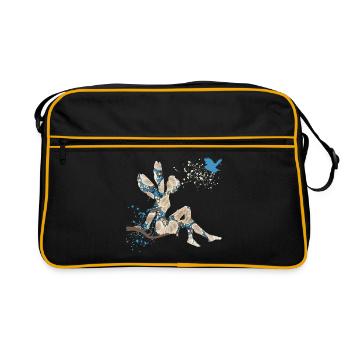 fee e 242 - Retro Tasche - Schwarz/Gold - Vorne