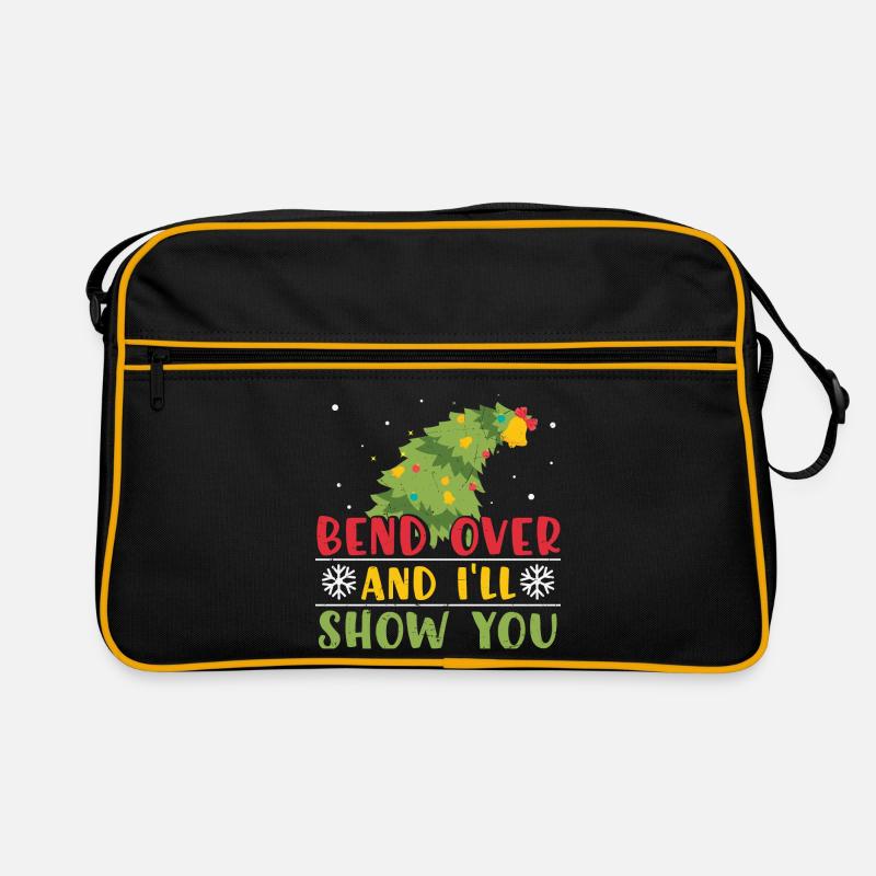 Weihnachtsbaum Geschenk Weihnachtspullover Retro Tasche