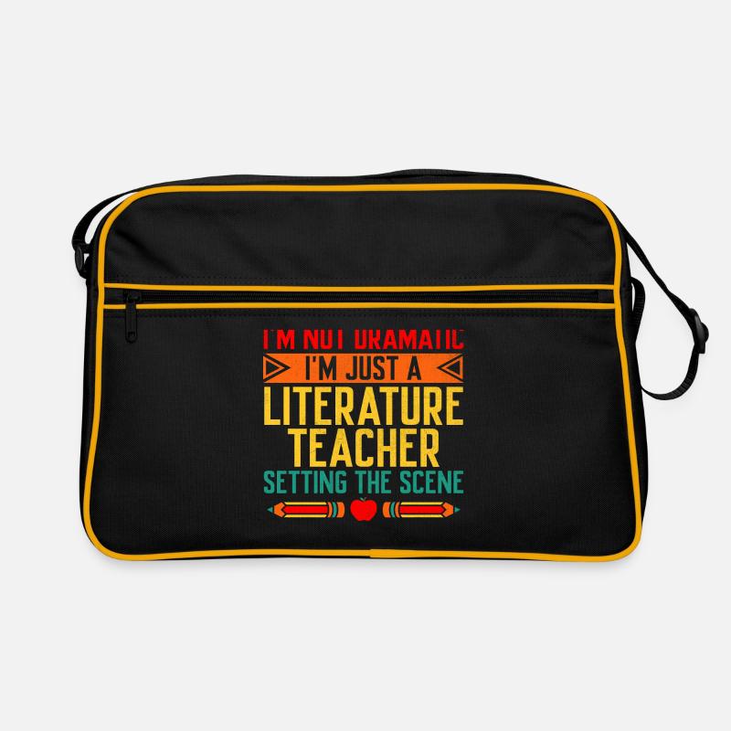 Professeur de littérature Professeur d’école Professeur drôle S Sac Retro