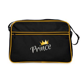 Prince - Prinz - Retro Tasche - Schwarz/Gold - Vorne