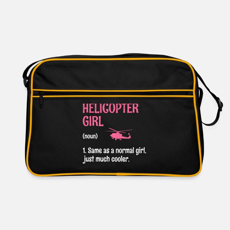Fille hélicoptère Same Comme Une Fille Normale Juste Beaucoup Co Sac Retro