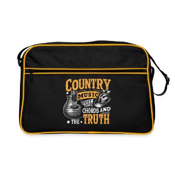 Musique country Juste trois accords et la chanson de vérité - Sac Retro - noir/or - Devant