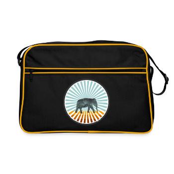 Eléphant - Sac Retro - noir/or - Devant
