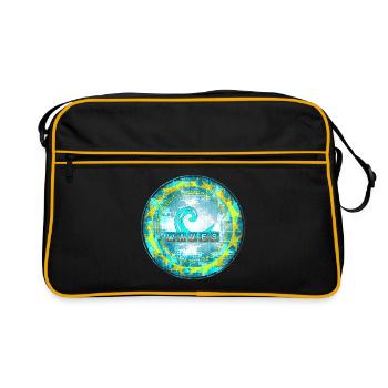 La vague 3 parfaite pour tous les surfeurs - Sac Retro - noir/or - Devant