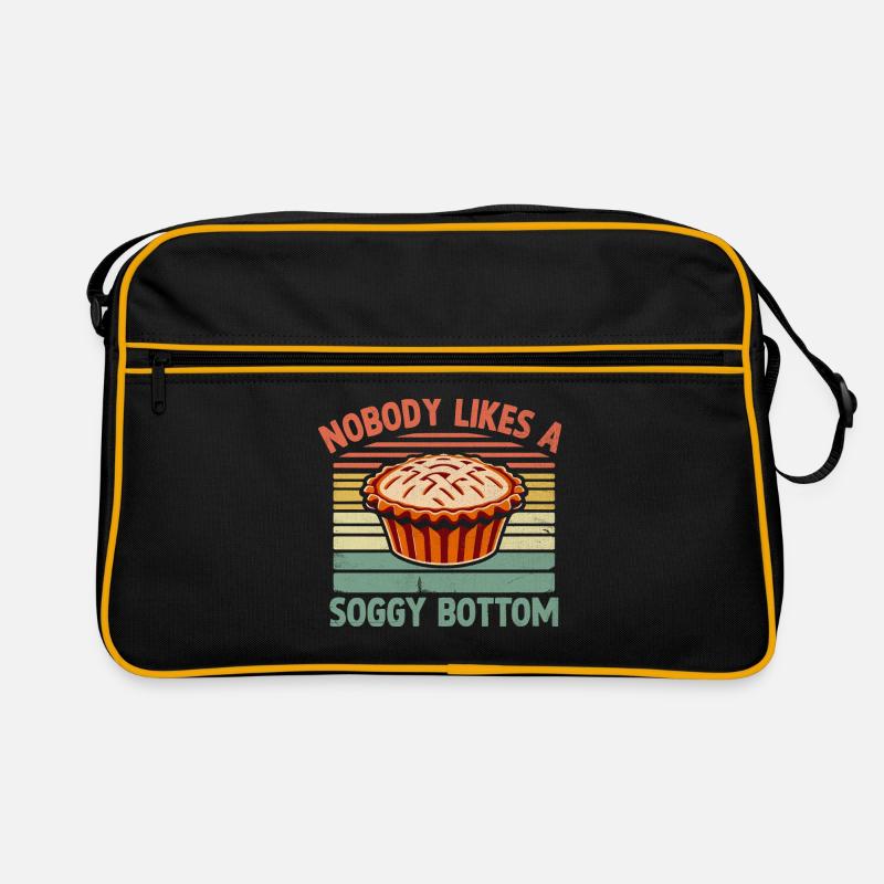 Niemand Mag Einen Matschigen Bottom Pie Backen Bäcker Retro Tasche