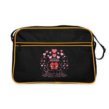 Saint-Valentin Boxe Boxer Sports Force Gym Athlète - Sac Retro - noir/or - Devant
