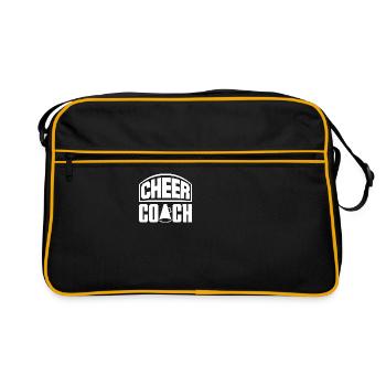Cheer Coach Cheerleading Cheerleader Cheerdance Gy - Retro Tasche - Schwarz/Gold - Vorne