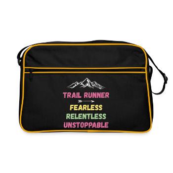 Trail Runner - Intrépide. Implacable. Imparable. - Sac Retro - noir/or - Devant