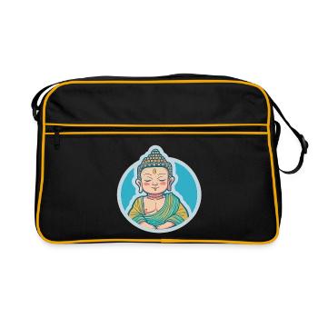 Bouddha - Sac Retro - noir/or - Devant