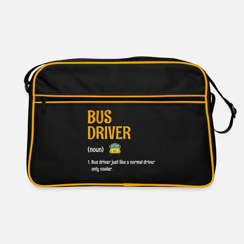 Busfahrer wie ein normaler Fahrer, nur cooler Retro Tasche