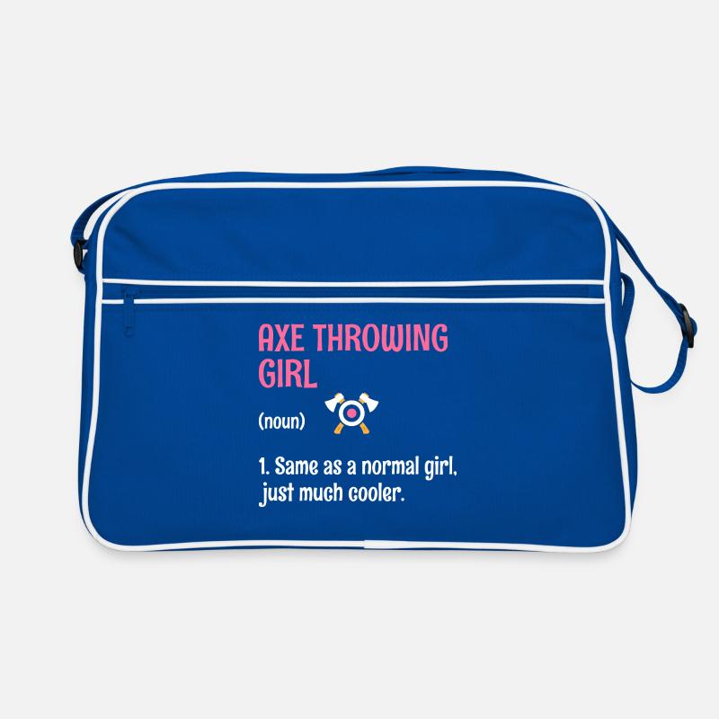 Axt Werfen Mädchen Definition Ziel Beil Retro Tasche