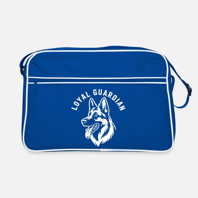 Loyal Guardian Deutscher Schäferhund Retro Tasche