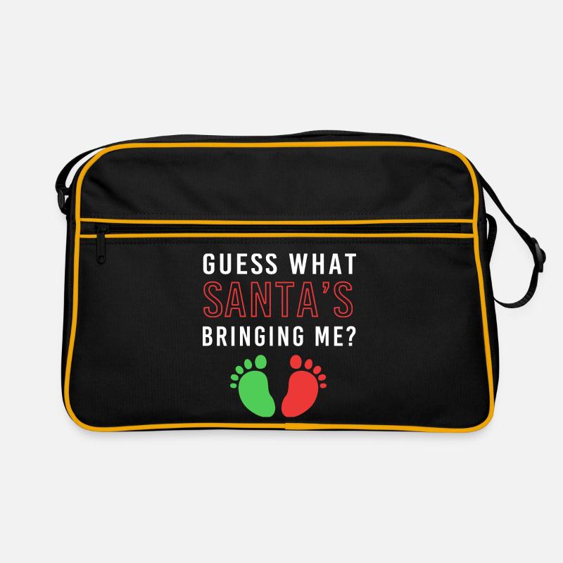Werdender Papa werdende Väter Weihnachten Retro Tasche
