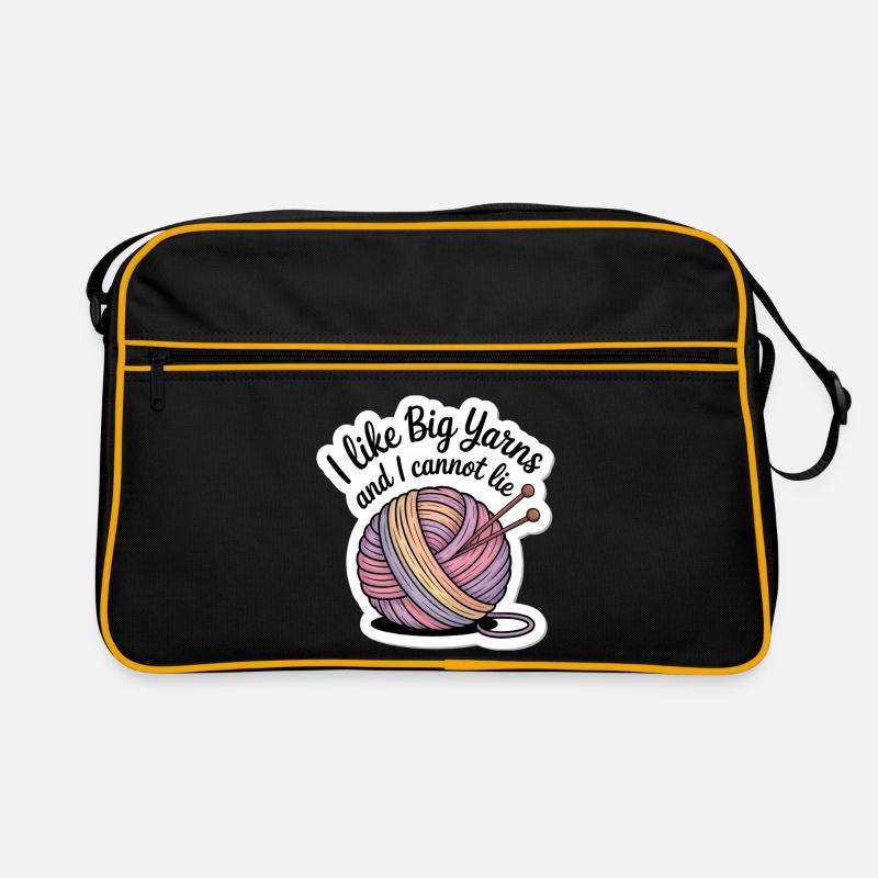 Big Yarns Cozy Wool Sticker – Craft & Knit Retro Tasche