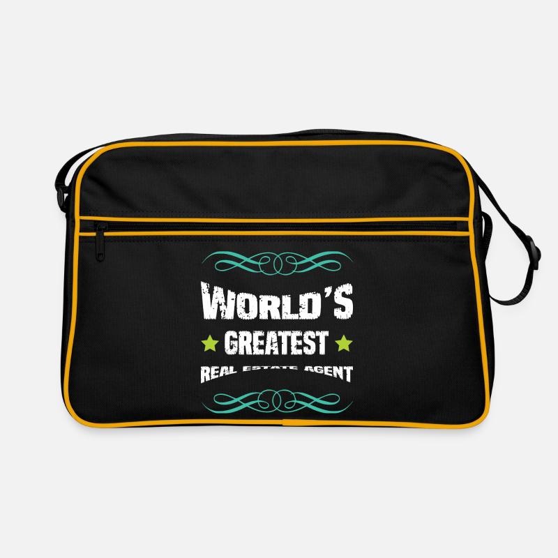 Weltbester Makler Spruch Retro Tasche