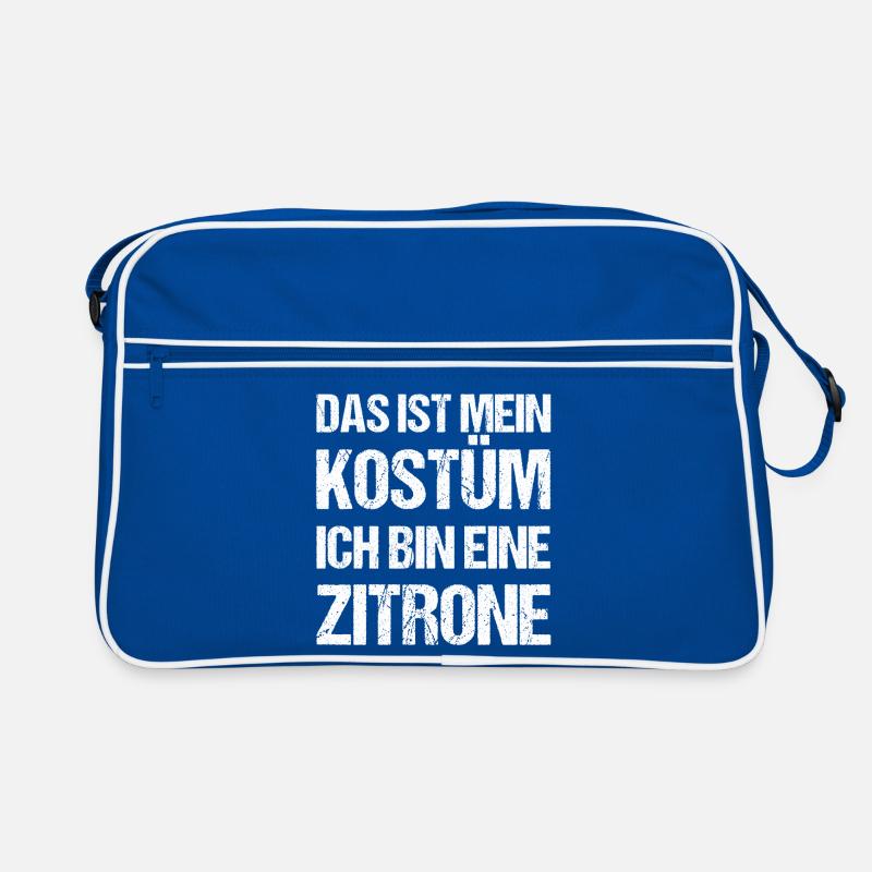 Das ist mein Kostüm ich bin eine Zitrone Fasching Retro Tasche