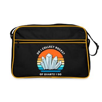 Geologist Geologist Geology Rock Stones Collecting - Retro Bag - black/gold - Front