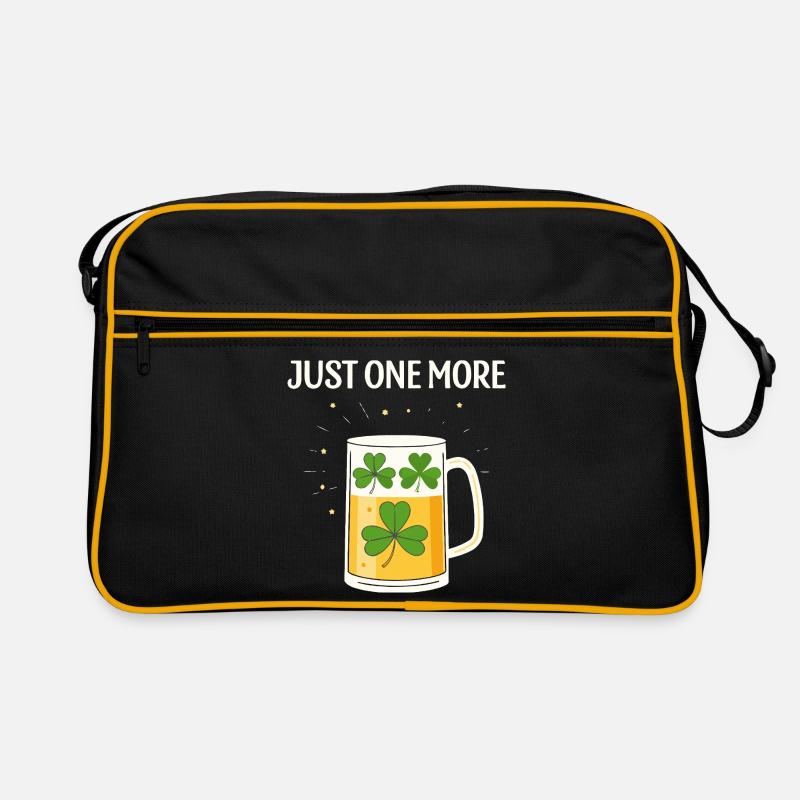 Noch ein Glas Klee Retro Tasche