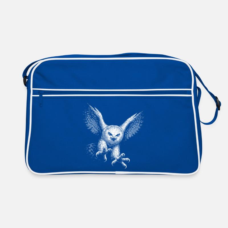 Schneeeule Retro Tasche