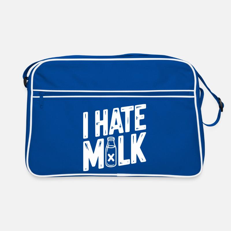 Ich hasse Milch Retro Tasche
