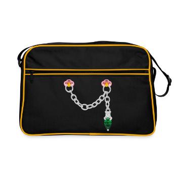 Connecteur argenté - Sac Retro - noir/or - Devant