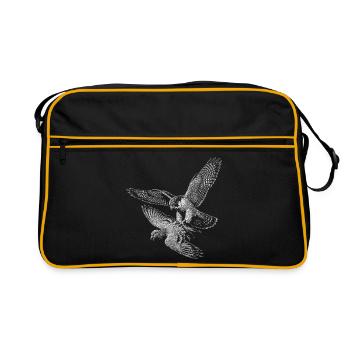 faucon pèlerin - Sac Retro - noir/or - Devant