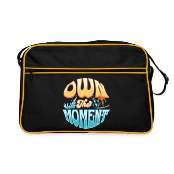 Own The Moment Surf Wave - Retro Bag - black/gold - Front