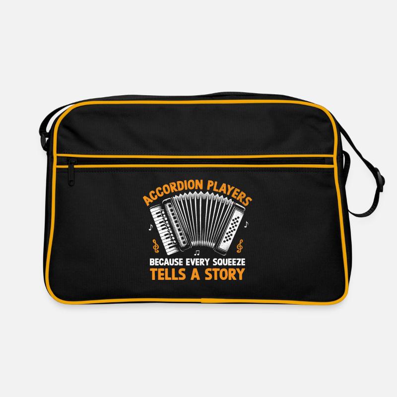 Joueurs d’accordéon parce que chaque pression dit un St Sac Retro
