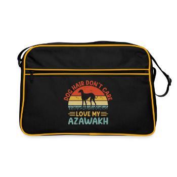 Azawakh Dog Owner Arabian Greyhound Tuareg Sloughi - Sac Retro - noir/or - Devant