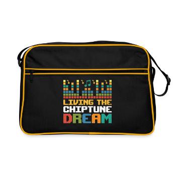 Chiptune Music Lover Groove to the Bleeps and Bloo - Retro Bag - black/gold - Front