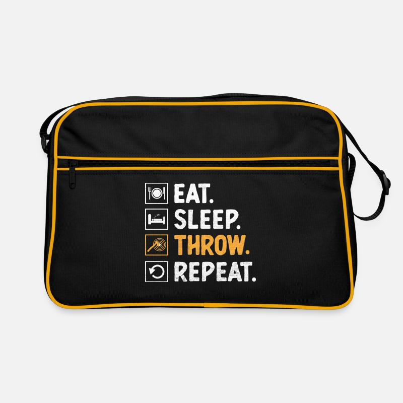 Essen Schlaf Werfen Wiederholen Axt Werfen Beil Retro Tasche