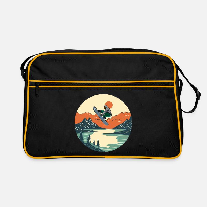 Snowboarding - Retro Bag - black/gold