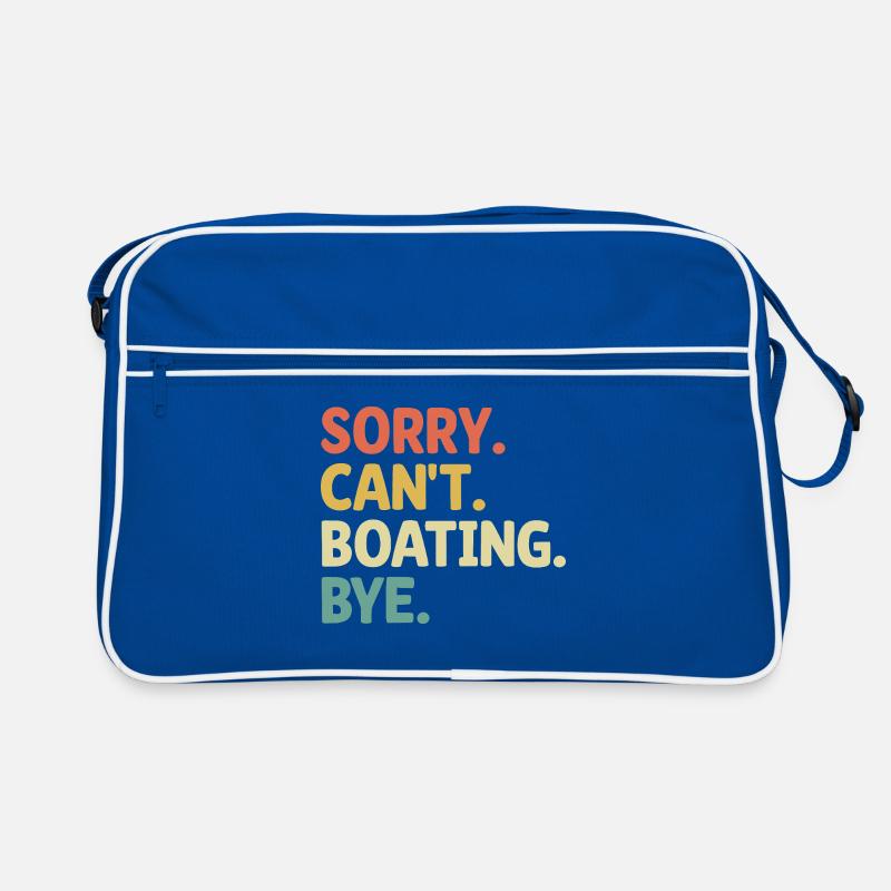 Sorry Can't Boating Bye Paddle Boat Retro Tasche