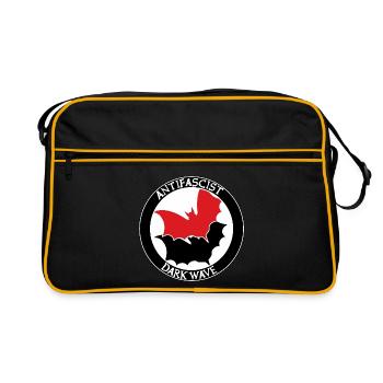 ANTIFASCIST DARK WAVE - Retro Bag - black/gold - Front
