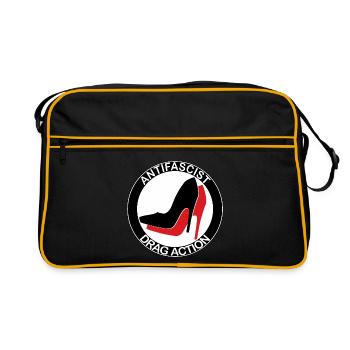 ACTION DE DRAG ANTIFASCISTE - Sac Retro - noir/or - Devant