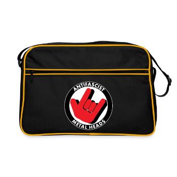 MÉTALLEUX ANTIFASCISTE - Sac Retro - noir/or - Devant