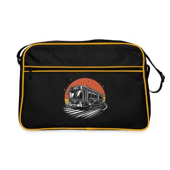 Retro Bus Chauffeur d’autobus scolaire Conduire Busman Drivers - Sac Retro - noir/or - Devant