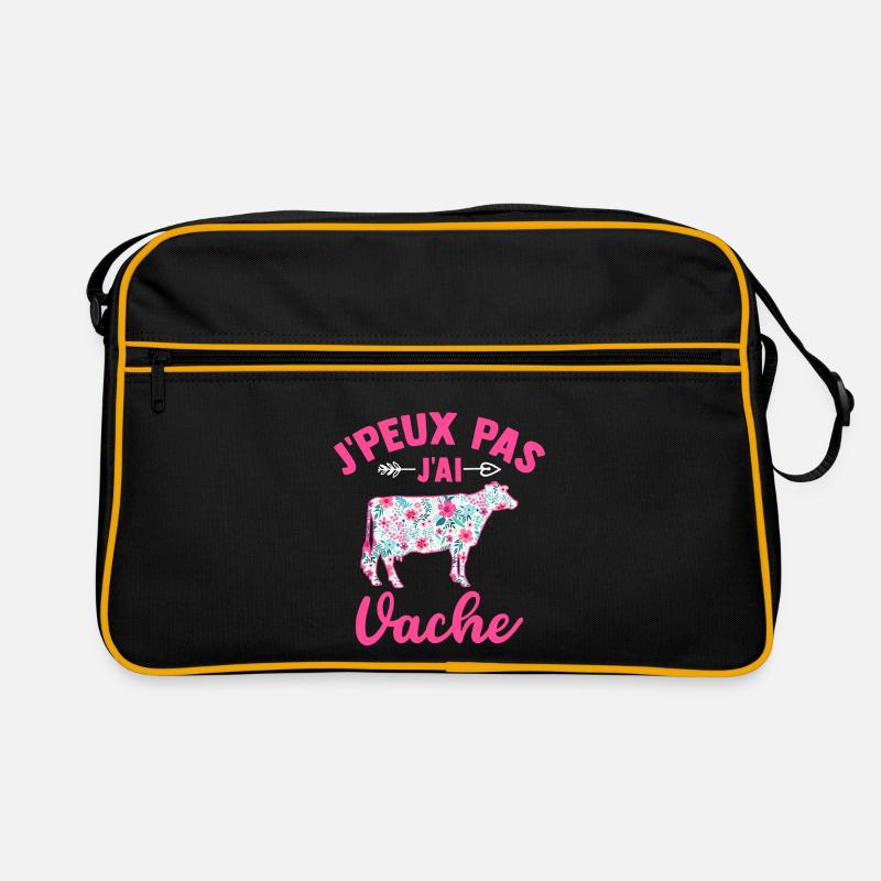 J'peux pas j'ai vache Sac Retro