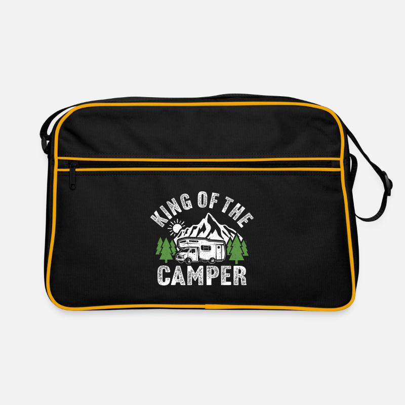 König des Wohnmobils Camping Wohnwagen Wohnmobil Retro Tasche