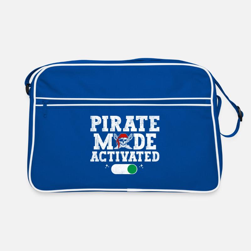 Pirate Mode Activated Pirate Youth Design Retro Bag