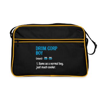 Drum Corps Marching Band Drum Corp Boy Music Percu - Retro Bag - black/gold - Front