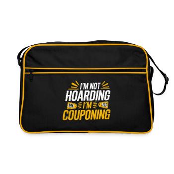 Je n’accumule pas Je fais des coupons Couponer Shopper - Sac Retro - noir/or - Devant