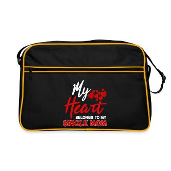 mom - Retro Tasche - Schwarz/Gold - Vorne