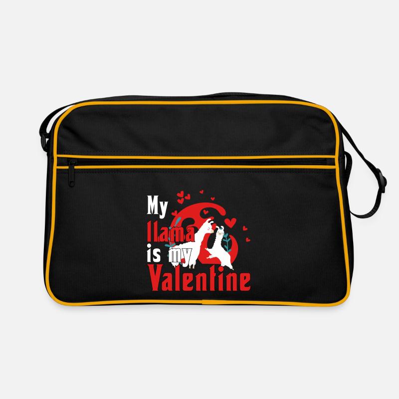 Llama is my Valentine Retro Bag