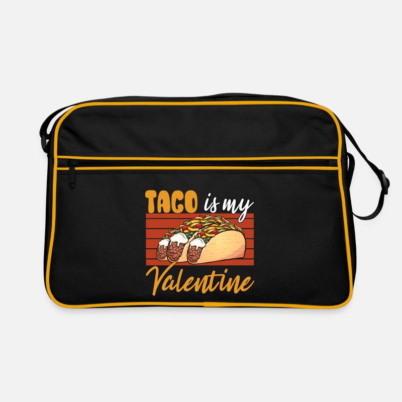 Taco Is My Valentine Retro Bag