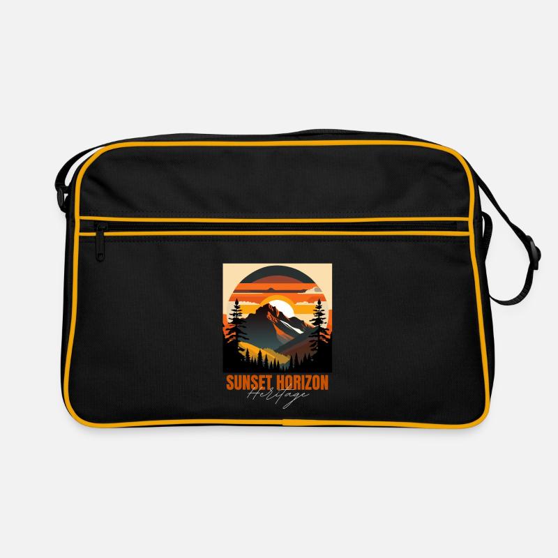 Sunset horizon heritage Retro Bag