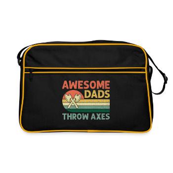 Awesome Dads Throw Axes Hache Throwing Hachette - Sac Retro - noir/or - Devant