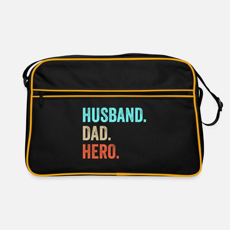 Husband Dad Hero Graphic Father's Day Daddy Father Retro Tasche